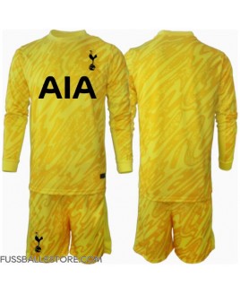 Günstige Tottenham Hotspur Torwart Heimtrikotsatz Kinder 2024-25 Langarm (+ Kurze Hosen)
